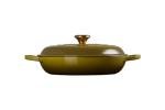 Le Creuset Enameled Cast Iron Signature Braiser, 3.5 qt., Olive