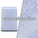 Luxja Food Processor Cover for Cuisinart and Hamilton Beach 10-14 Cup Processor, Food Processor Dust Cover with Accessories Pockets, Gray