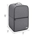 Luxja Food Processor Cover for Cuisinart and Hamilton Beach 10-14 Cup Processor, Food Processor Dust Cover with Accessories Pockets, Gray