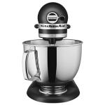 KitchenAid Artisan Series 5 Quart Tilt Head Stand Mixer with Pouring Shield KSM150PS, Matte Black