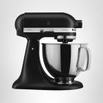 KitchenAid Artisan Series 5 Quart Tilt Head Stand Mixer with Pouring Shield KSM150PS, Matte Black