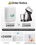 Voltage Converters 220v to 110v Step Down Transformer 3000w, No Noise, Suit for Air Fryer, Coffee Maker,for US Appliance Used in Europe，Using US and Japan Appliance in Asia or Europe