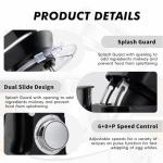 Kitchen in the box Stand Mixer, 900W 7.5QT Kitchen Electric Mixer, 6-Speed Tilt-Head Food Mixer for Baking with Dough Hook,Wire Whip,Beater (Black)