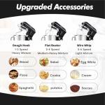 Kitchen in the box Stand Mixer, 900W 7.5QT Kitchen Electric Mixer, 6-Speed Tilt-Head Food Mixer for Baking with Dough Hook,Wire Whip,Beater (Black)