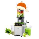 WHALLPRO Cold Press Juicer, Touchscreen Juicer Machines with 4.5'' Wide Feed Chute, Stainless Steel Masticating Juicers Easy to Clean, Ergonomic Operational Panel Design, High Juice Yield, Steel
