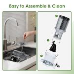 WHALLPRO Cold Press Juicer, Touchscreen Juicer Machines with 4.5'' Wide Feed Chute, Stainless Steel Masticating Juicers Easy to Clean, Ergonomic Operational Panel Design, High Juice Yield, Steel