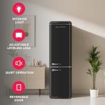 Frigidaire RETRO 9.2 Cubic Foot Fridge with Bottom Mount Freezer, 9.2 cu. ft, BLACK