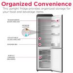 Frigidaire RETRO 9.2 Cubic Foot Fridge with Bottom Mount Freezer, 9.2 cu. ft, BLACK