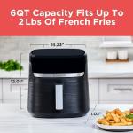 BLACK+DECKER Purifry 6QT Air Fryer, Crispy Deep Fried Taste without the Fat, Plus Bake, Dehydrate, and Keep Food Warm, Digital Touchscreen and Auto Shut-Off
