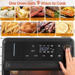 OUNiN Air Fryer Toaster Oven Combo – 11-in-1 Countertop Convection Steam Oven with Air Fryer, Steam, Dual Cook, Sous Vide, Bake, Roast, Dehydrate, 90–430°F, Self-Cleaning, 16-quart Capacity