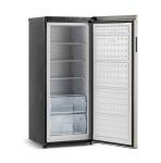 Frigidaire 10 Cu. Ft. Upright Convertible Fridge/Freezer, Reversible Door, Removable Glass Shelves, Adjustable Controls, Platinum Finish