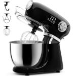 COWSAR Stand Mixer, 12 Speeds Tilt-Head Electric Commercial Stand Mixer, 3-In-1 Kitchen Mixer with Bowl, Dough Hook, Whisk and Beater, Black