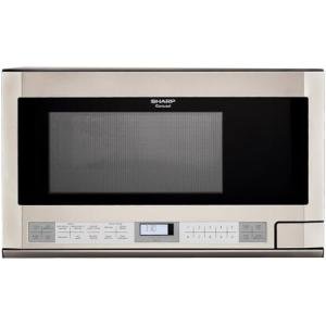 Sharp R1214TY 1.5 Cu. Ft. 1100W Over-the-Counter Microwave in Stainless Steel