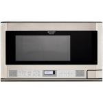 Sharp R1214TY 1.5 Cu. Ft. 1100W Over-the-Counter Microwave in Stainless Steel