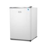 BLACK+DECKER BCRK25W Compact Refrigerator Energy Star Single Door Mini Fridge with Freezer, 2.5 Cubic Ft., White