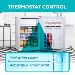 BLACK+DECKER BCRK25W Compact Refrigerator Energy Star Single Door Mini Fridge with Freezer, 2.5 Cubic Ft., White