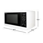 SHARP Countertop Microwave Oven with Removable 12.4" Carousel Turntable, 1100 Watt, 1.4 Cubic Feet, White