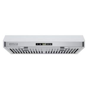 Empava Ductless/Ducted Range Hood Under Cabinet 30 Inch, Touch Control, 300 CFM Plug in, Stainless Steel