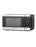 COMMERCIAL CHEF 0.7 Cubic Foot Microwave with 10 Power Levels, Small Microwave with Push Button, 700W Countertop up to 99 Minute Timer and Digital Display, Stainless Steel