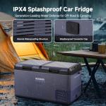 BODEGACOOLER 12 Volt Car Refrigerator, 79QT(75L) IPX4 Waterproof Electric Cooler, RV Car Fridge Dual Zone APP Control with 12/24V DC 110-240V AC, -4℉~68℉, Portable Freezer for Truck RV Camping, Travel