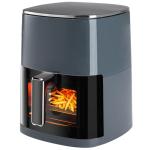 OLIXIS Air Fryer 6 Quart with Window Square Air Fryer 12-in-1 Air Fry, Roast, Reheat, Dehydrate, Bake, Steam, Fries, Custard, Chicken, Wings, Sea Food, Vegetabels,400F Grey