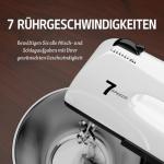 Stand Mixers, 7 Speeds With 3QT Stainless Steel Bowl, Stand and Hand Mixer with Dough Hook, Whisk, Mixing Beater for Baking, Cake, Cookie, Kneading (PD2)