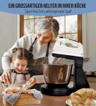 Stand Mixers, 7 Speeds With 3QT Stainless Steel Bowl, Stand and Hand Mixer with Dough Hook, Whisk, Mixing Beater for Baking, Cake, Cookie, Kneading (PD2)