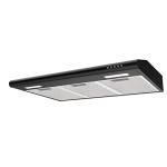 CIARRA AWB75918B Black Range Hood 30 inch Under Cabinet with Anti-Fingerprint Design, Slim Vent Hood with Push Button Control, Ducted and Ductless Convertible