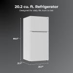 Kenmore 30" Top Mount Refrigerator with Freezer - Adjustable Shelving, Humidity-Controlled Crispers, LED Lighting, ENERGY STAR Certified, Garage Ready, 20.2 cu. ft. Capacity - White