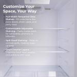 Kenmore 30" Top Mount Refrigerator with Freezer - Adjustable Shelving, Humidity-Controlled Crispers, LED Lighting, ENERGY STAR Certified, Garage Ready, 20.2 cu. ft. Capacity - White