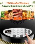 Nuwave Oven Pro Plus Air Fryer, Infra-Red Countertop, 2025 Advanced Convection, No Defrosting or Preheating, Cook Fresh or Frozen, Durable Power Dome, 100 Presets & 50 Memory, PFAS Free, Black