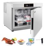 VEVOR 32L Blast Freezer, 4 Trays Commercial Freezers Flash,<-31~68°F> Mini Countertop Shock Frozen for Home, 360° Fan Cooling Batch Freeze, 304 Stainless Steel Blast Chiller for Seafood, Ice Cream