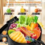 Juicer Machines with 5.8" Large Feed Chute, Cold Press Juicer For Whole Vegetables and Fruits, 400W Professional Slow Masticating juicer Easy to Clean for Batch Juicing (Titanium Gray)
