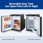 BODEGA [Upgraded 12 Volt Refrigerator, RV Refrigerator APP Control, 45L(1.6cu.ft) RV Fridge and Freezer, Electric Cooler with Lock, (-4℉-46℉) Fridge freezer 12/24V DC for Truck, RV, Camping, Travel