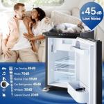 BODEGA [Upgraded 12 Volt Refrigerator, RV Refrigerator APP Control, 45L(1.6cu.ft) RV Fridge and Freezer, Electric Cooler with Lock, (-4℉-46℉) Fridge freezer 12/24V DC for Truck, RV, Camping, Travel