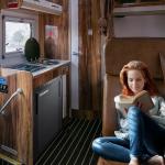 BODEGA [Upgraded 12 Volt Refrigerator, RV Refrigerator APP Control, 45L(1.6cu.ft) RV Fridge and Freezer, Electric Cooler with Lock, (-4℉-46℉) Fridge freezer 12/24V DC for Truck, RV, Camping, Travel