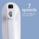 Hamilton Beach Professional 7-Speed Digital Electric Hand Mixer with High-Performance DC Motor, Slow Start, Snap-On Storage Case, SoftScrape Beaters, Whisk, Dough Hooks, White (62656)