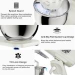8.45 QT All Metal Stand Mixer,10 Speed Large Capacity Kitchen Mixer with Digital Timer & Tilt-Head, Electric Mixer with Whisk Dough Hook Mixing Beater for Baking,Cakes,Cookie,Bread,Salad(White)