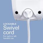 Hamilton Beach Professional 7-Speed Digital Electric Hand Mixer with High-Performance DC Motor, Slow Start, Snap-On Storage Case, SoftScrape Beaters, Whisk, Dough Hooks, White (62656)