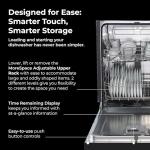 Kenmore 24" Premium Hybrid Tub Dishwasher - UltraWash, MoreSpace Adjustable Rack, High Temp & SmartWash - 12 Place Settings - 54 DBA - ENERGY STAR Certified - Black