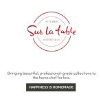 SUR LA TABLE KITCHEN ESSENTIALS 5-in-1 Compact 8-Quart Basket Air Fryer with Window for Easy Viewing, Digital Touchscreen Display with 10-Presets, Air Fry, Bake, Broil and Reheat in Minutes, 1500w