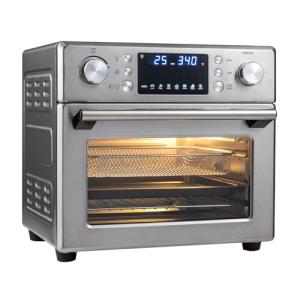 ARLIME 14-in-1 Air Fryer Toaster Oven Combo, 1700W Stainless Steel Countertop Convection Oven with Bake, Rotisserie, Dehydrate & Defrost Functions, 26 QT Large Capacity, 60-Minute Timer & Accessories