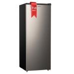 Upstreman 7.0 Cu.Ft Upright Freezer, Large Capacity Stand Up Freezers with 5 Adjustable Shelves, Convertible Refrigerator/Freezer, Reversible Door for Home, Basement, Apartment (Stainless)
