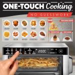Gourmia Toaster Oven Digital Air Fryer - Convection Mode with 4 Slice Capacity, 3 Rack Positions, 12 Presets, Toast, Bagel, Bake, Roast, Broil, Dehydrate, Popcorn, Fits 9" Pizza, Stainless Steel