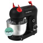 CKEMU Stand Mixer, Compact & Space-Saving, Stainless Steel Bowl, Unique & Playful Design, Effcient 300W Motor, Dishwasher-Safe Attachments, SM-2549A (Black)