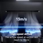 Arspura P1 36'' IQV Range Hood| PM2.5 Real-time Monitoring| Stainless Steel Under Cabinet/Wall Portable Stove Vent with Touchscreen |13m/s High Speed | Quiet Kitchen Black Wall Mount Range Hood