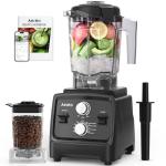 Aeitto Blenders for Kitchen with 1800W Motor, 68Oz. Large Capacity, 2-in-1 Blender & Grinder Combo, BPA-Free Countertop Professional Blender for Smoothies, Ice Crush, Frozen Drinks, Black