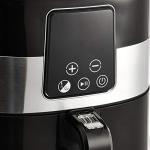 Amazon Basics 3.2 Quart 6-In-1 Air Fryer (Fry, Crisp, Roast, Bake, Reheat, Dehydrate), Non-Stick, with Timer, Auto Shut-Off, Digital Touch Screen, 180-400°F, 1400W, Black/Silver