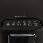 Amazon Basics 3.2 Quart 6-In-1 Air Fryer (Fry, Crisp, Roast, Bake, Reheat, Dehydrate), Non-Stick, with Timer, Auto Shut-Off, Digital Touch Screen, 180-400°F, 1400W, Black/Silver
