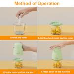 Phydge Baby Food Maker, Green Baby Food Blender, 10oz Baby Food Puree Maker, Food Processor for Baby Foods Fruit Vegetable Meat, 10-Second Quick Soft Food Prep for Baby